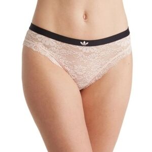 adidas Originals Logo Lace Cheeky Briefs | Peach Whip | 2XL